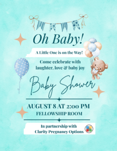 August Baby Shower Sign